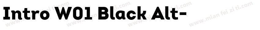Intro W01 Black Alt字体转换